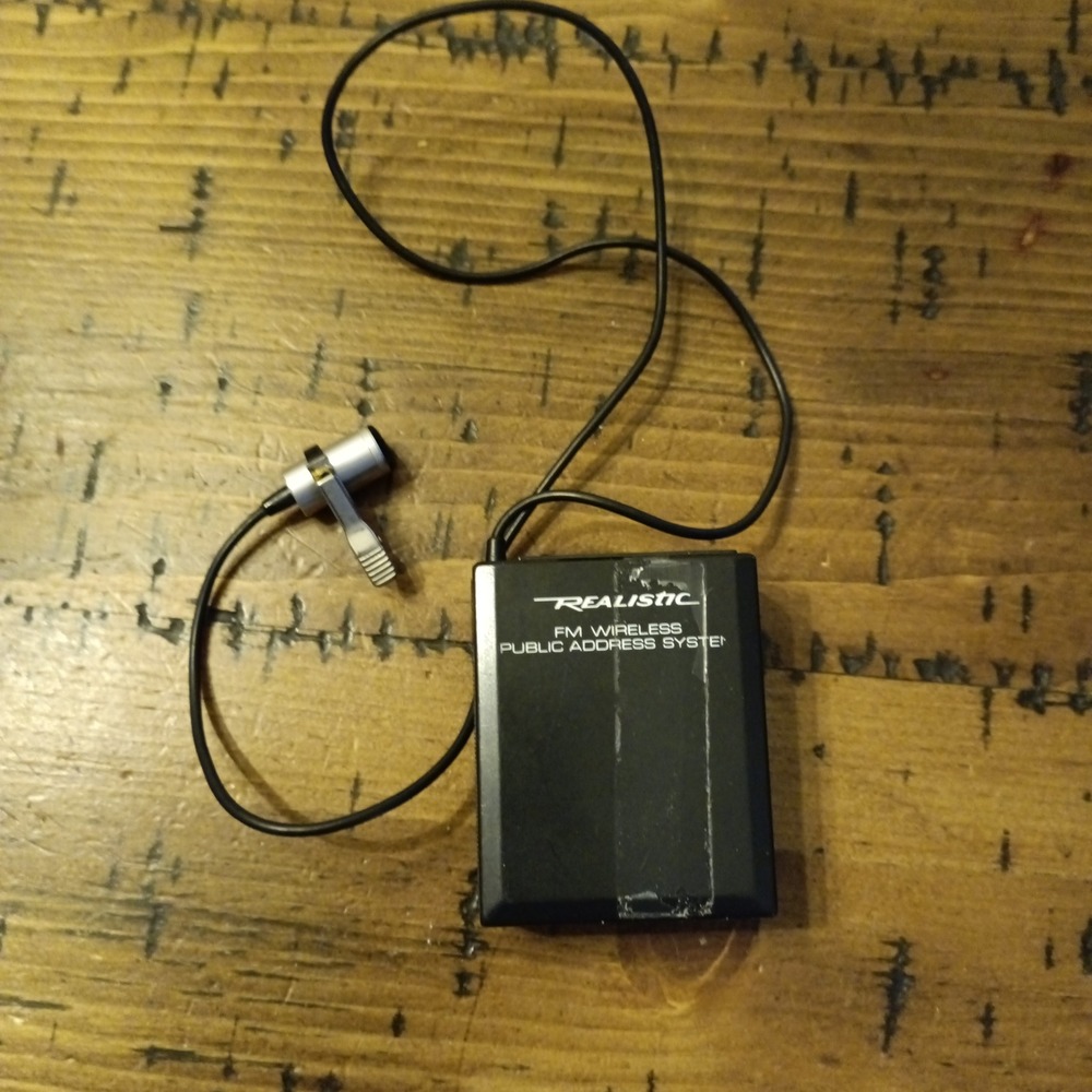 Realistic FM Wireless Public Address System 32-1225T Microphone Transmitter eb